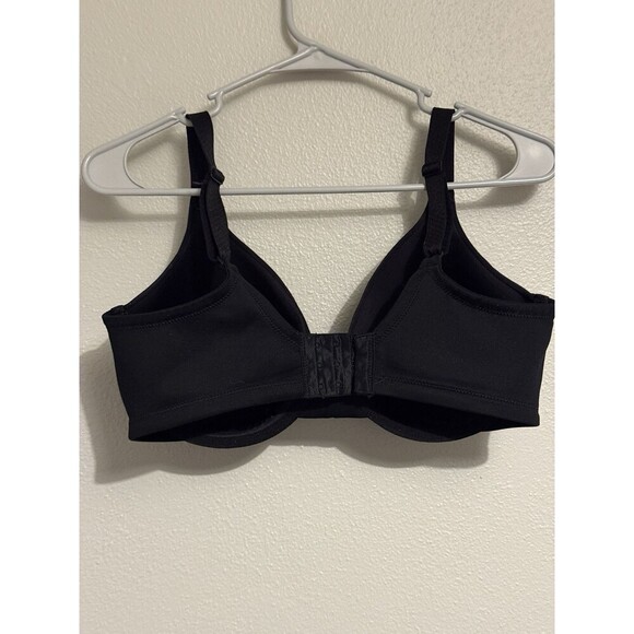 Vanity Fair Body Shine Bra 36D Black Underwire Full Figure 75298 - Picture 3 of 4